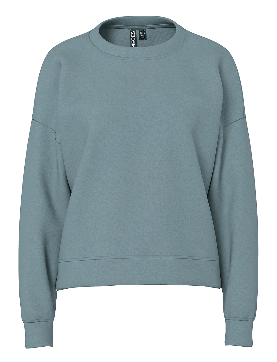 Pieces - PCCHILLI LS SWEAT NOOS BC - sweatshirts - trooper - 1