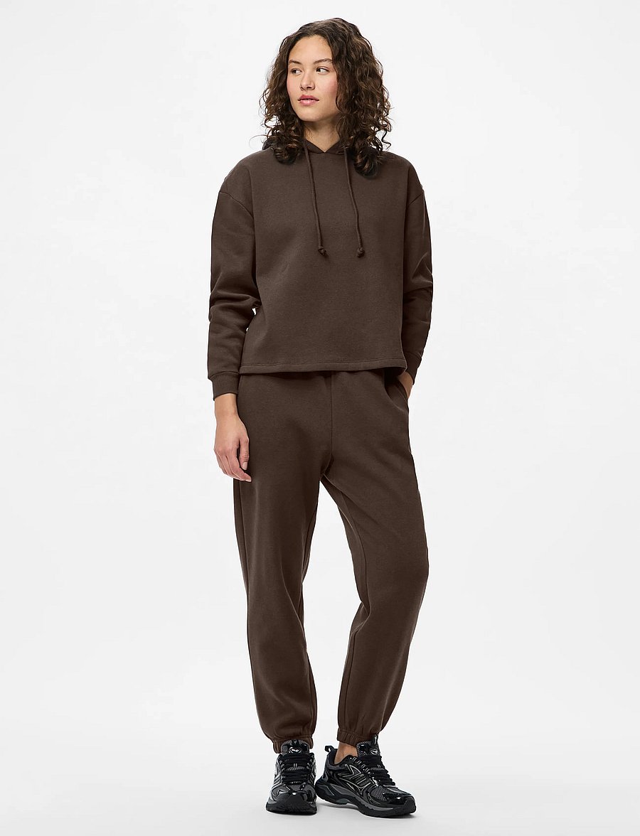 Pieces - PCCHILLI HW SWEAT PANTS NOOS BC - hverdags stil - hot fudge - 4
