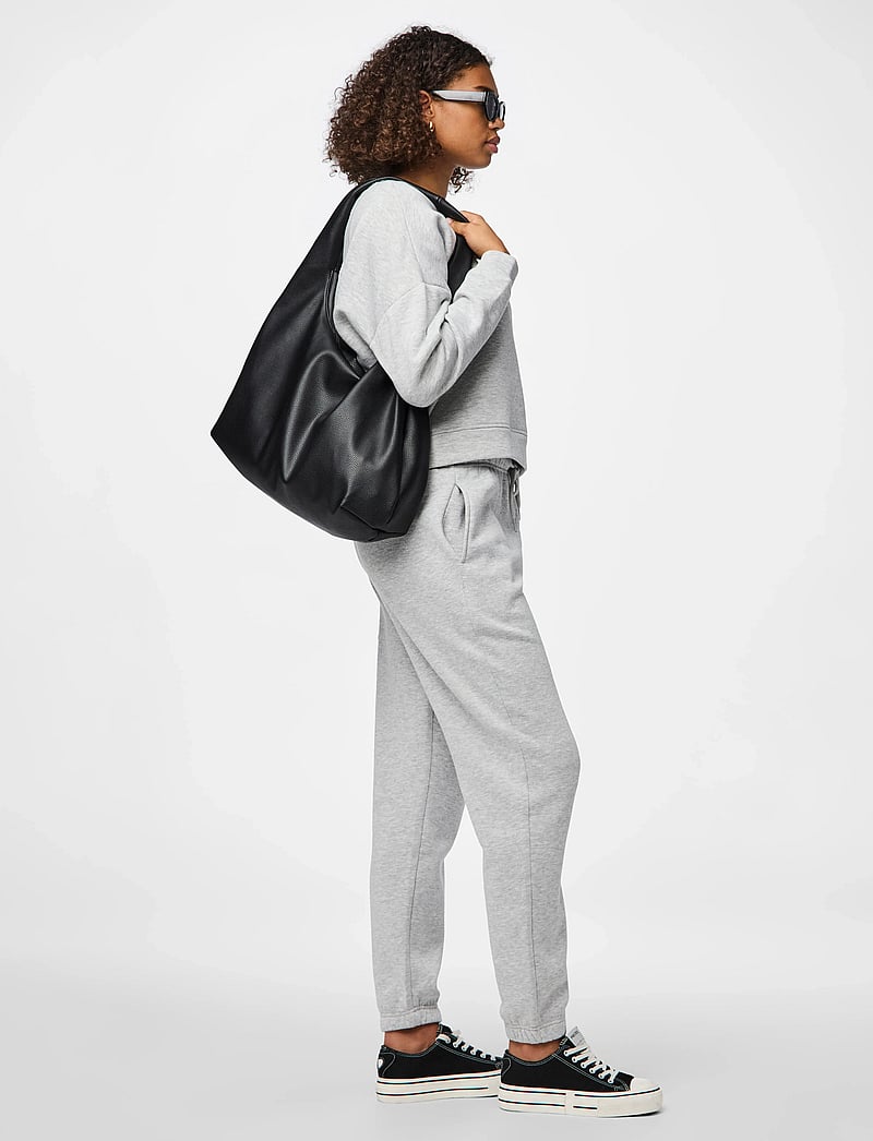 Pieces - PCCHILLI HW SWEAT PANTS NOOS BC - arkityyli - light grey melange - 5