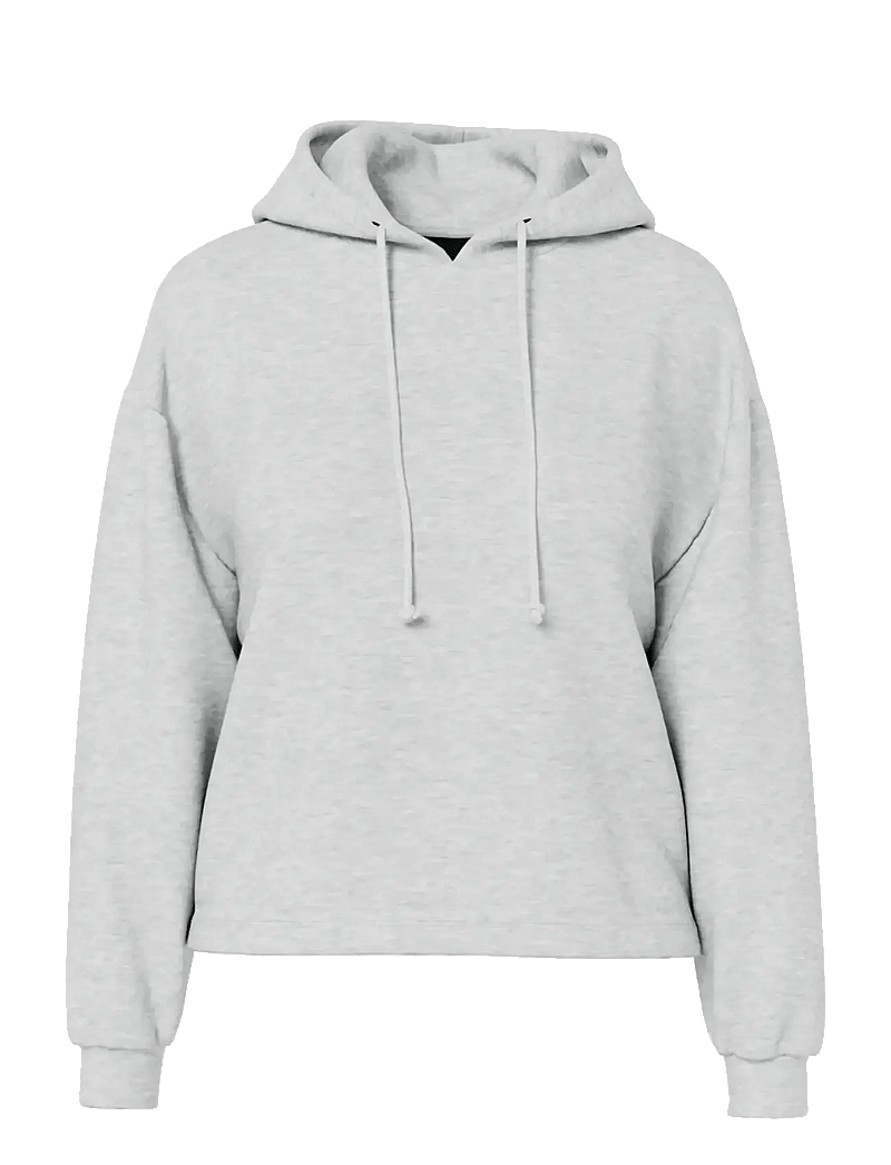 Pieces - PCCHILLI LS HOODIE NOOS BC - hettegensere - light grey melange - 1