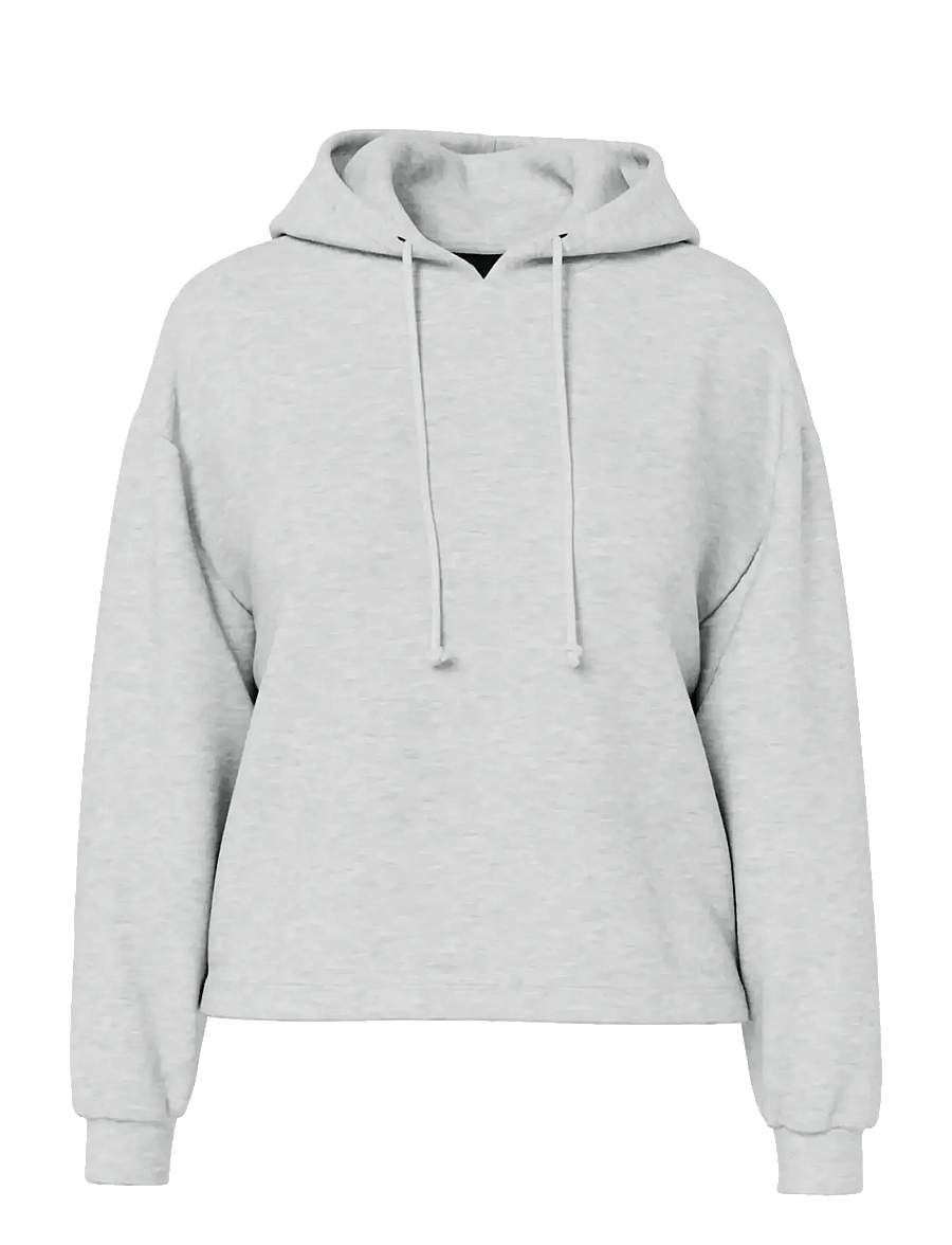 Pieces - PCCHILLI LS HOODIE NOOS BC - kapuzenpullover - light grey melange - 1