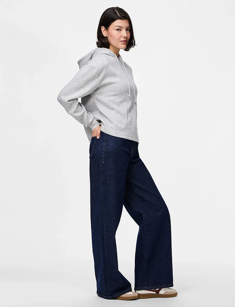 Pieces - PCCHILLI LS HOODIE NOOS BC - hettegensere - light grey melange - 4