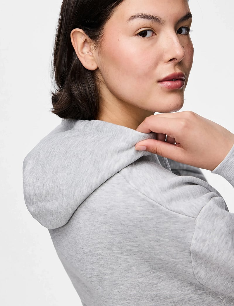 Pieces - PCCHILLI LS HOODIE NOOS BC - hettegensere - light grey melange - 5