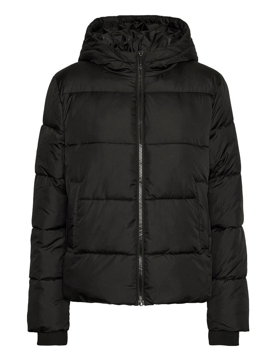 Pieces - PCBEE NEW SHORT PUFFER JACKET NOOS BC - frühlingsjacken - black - 1