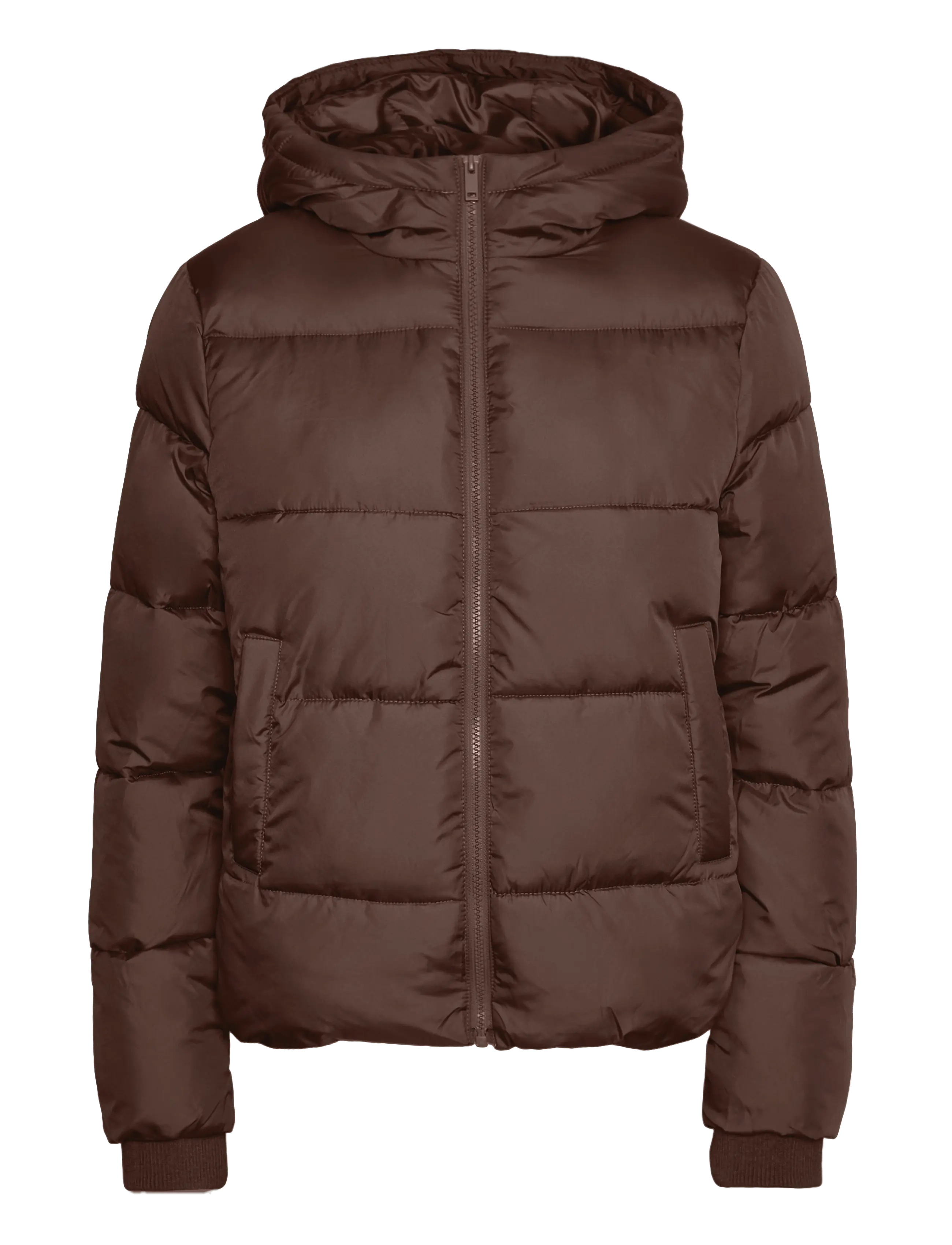Pieces - PCBEE NEW SHORT PUFFER JACKET NOOS BC - hot fudge - 1
