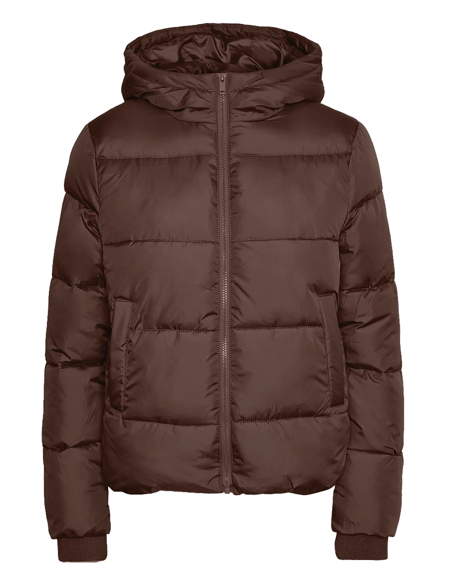 Pieces - PCBEE NEW SHORT PUFFER JACKET NOOS BC - hot fudge - 1
