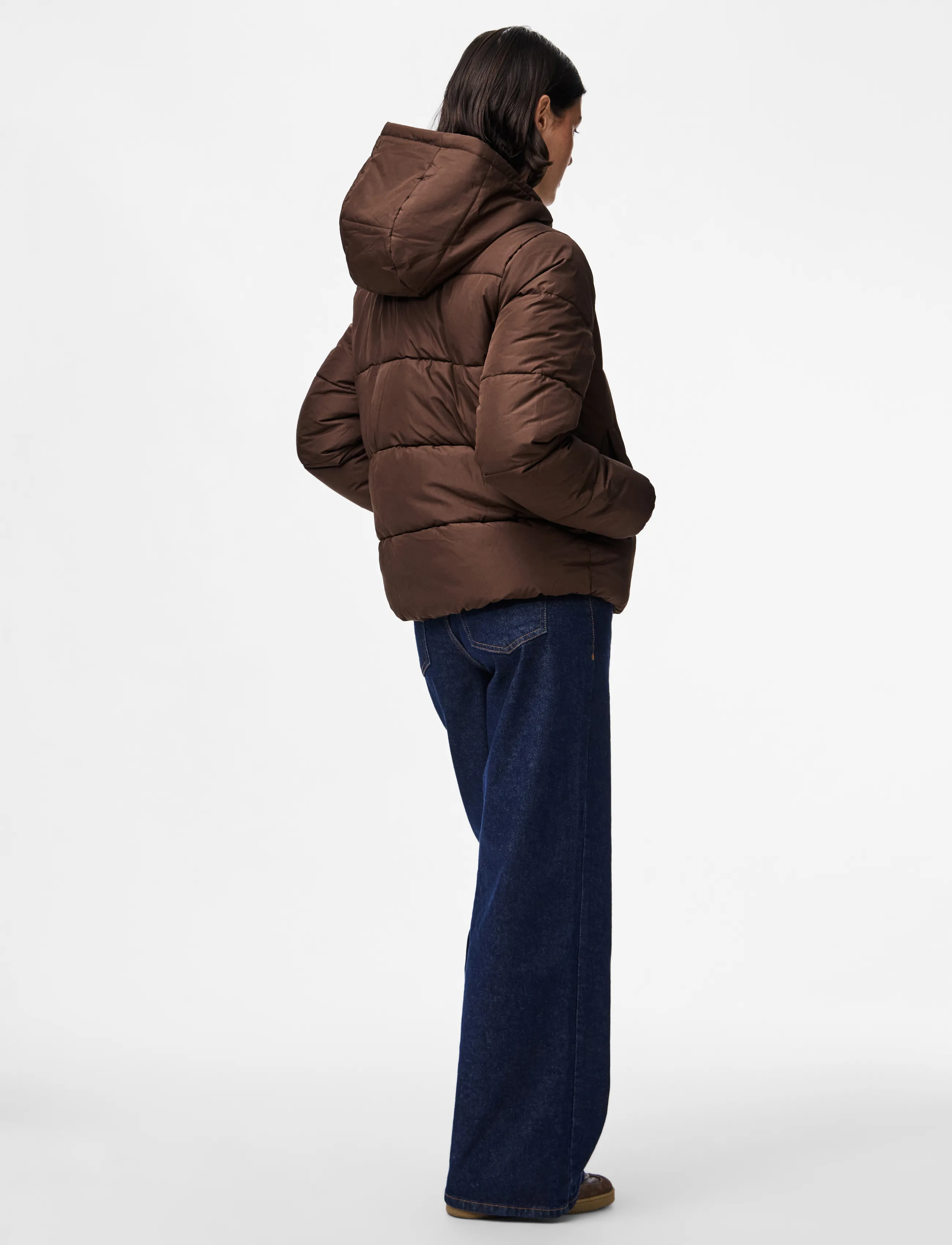 Pieces - PCBEE NEW SHORT PUFFER JACKET NOOS BC - hot fudge - 3
