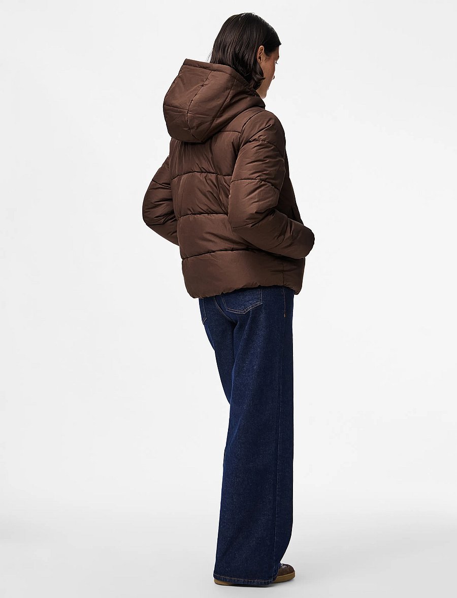 Pieces - PCBEE NEW SHORT PUFFER JACKET NOOS BC - hot fudge - 3