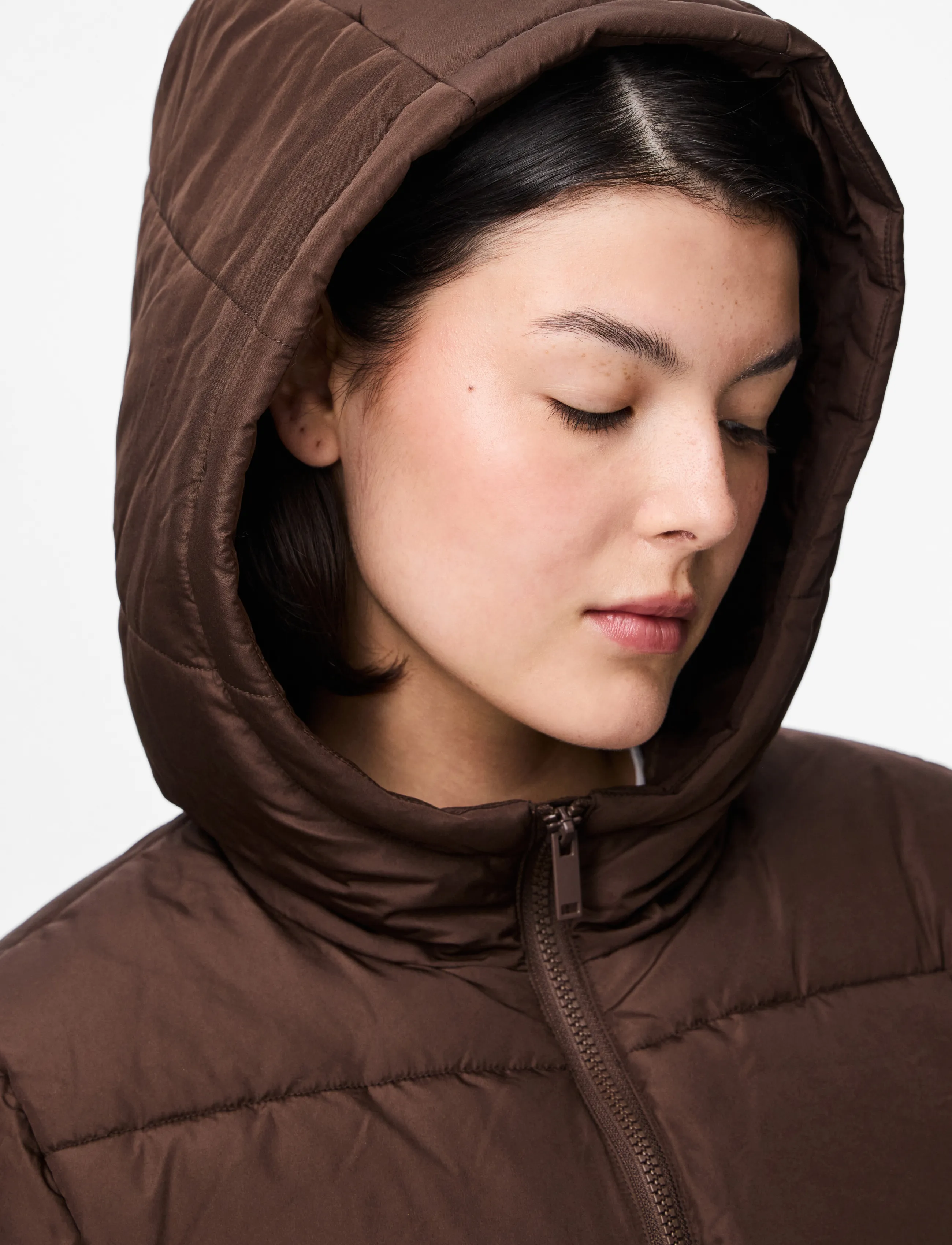 Pieces - PCBEE NEW SHORT PUFFER JACKET NOOS BC - hot fudge - 5