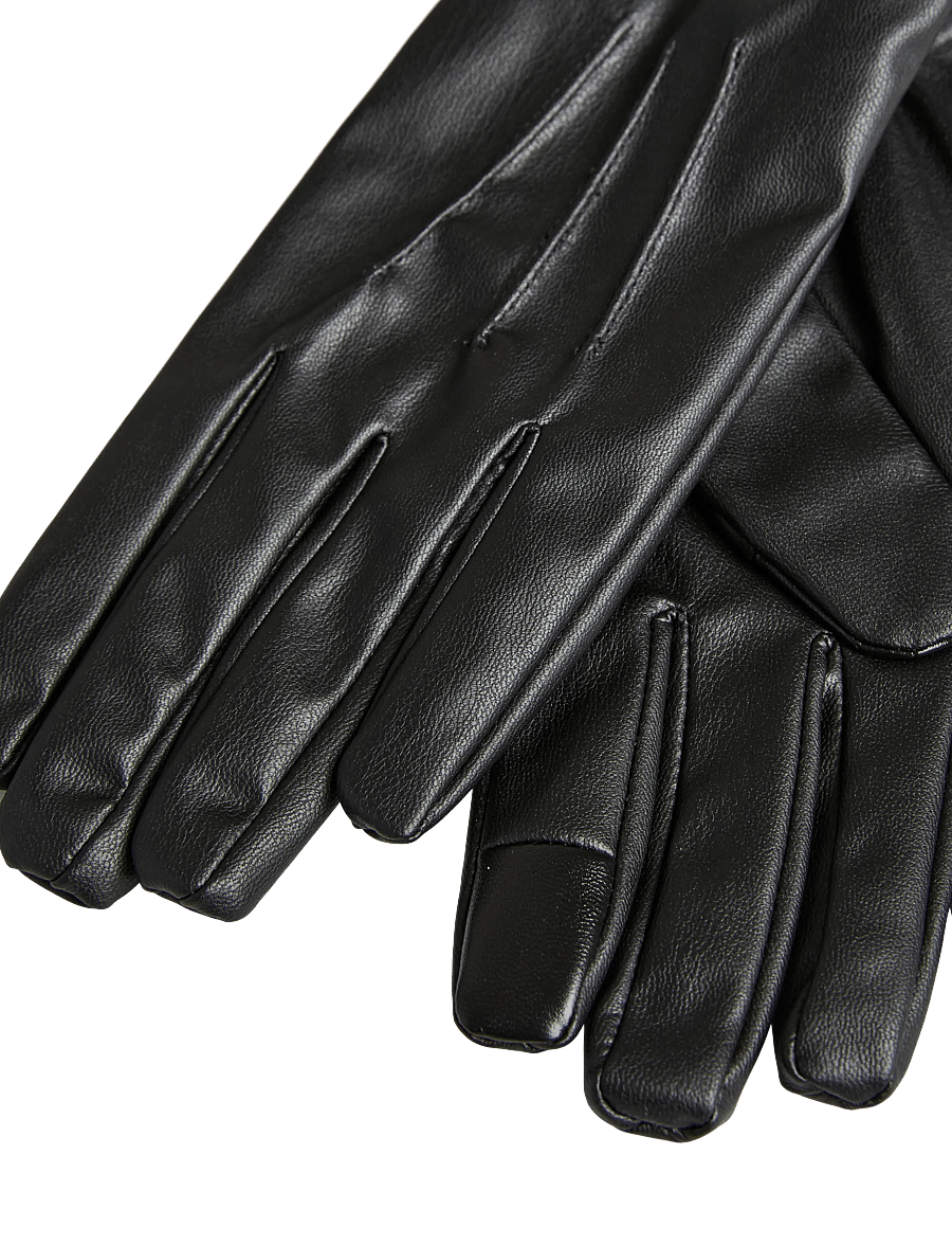 Pieces - PCCELLIE SMART GLOVES NOOS WB - leather gloves - black - 2