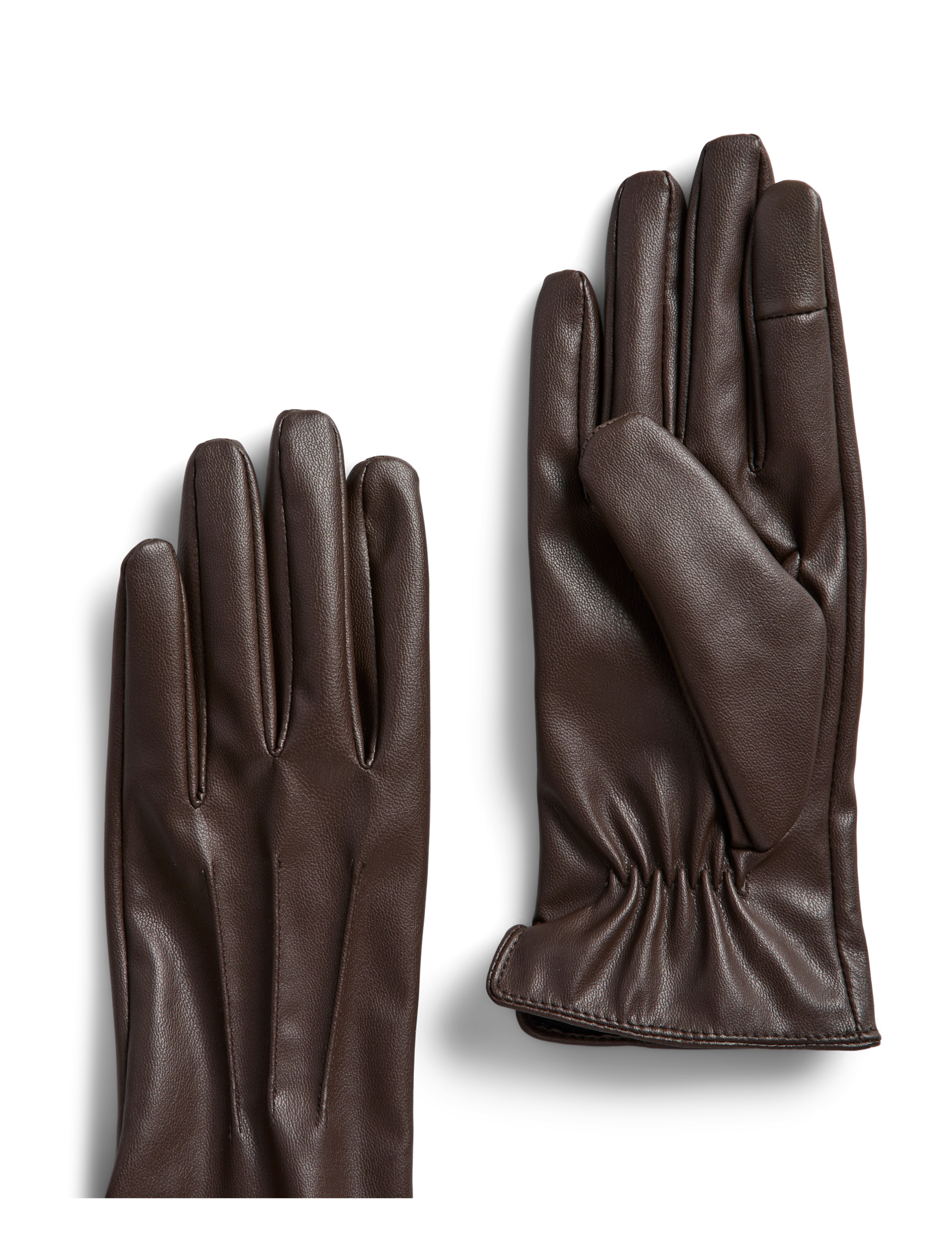 Pieces - PCCELLIE SMART GLOVES NOOS WB - leather gloves - hot fudge - 1
