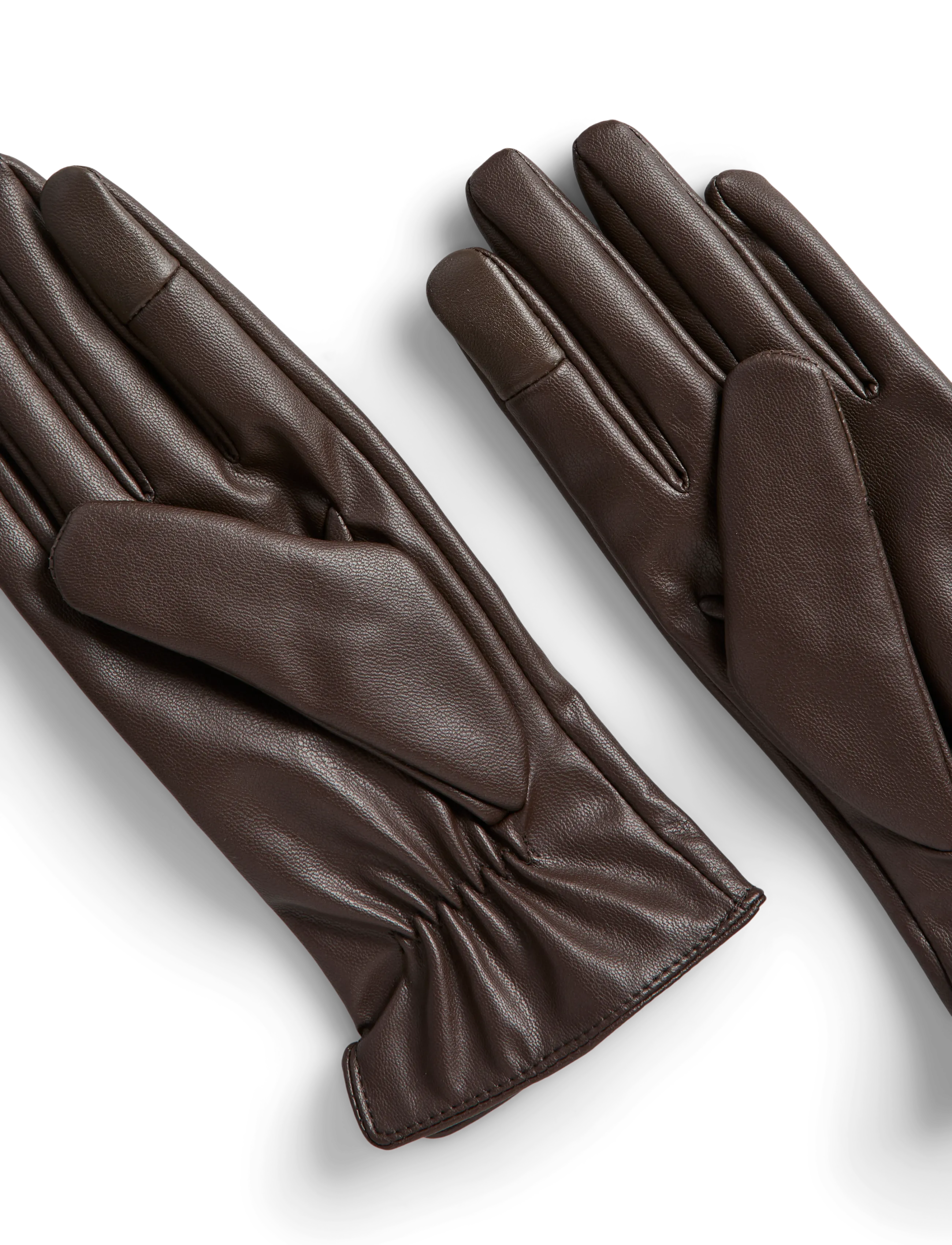 Pieces - PCCELLIE SMART GLOVES NOOS WB - leather gloves - hot fudge - 2