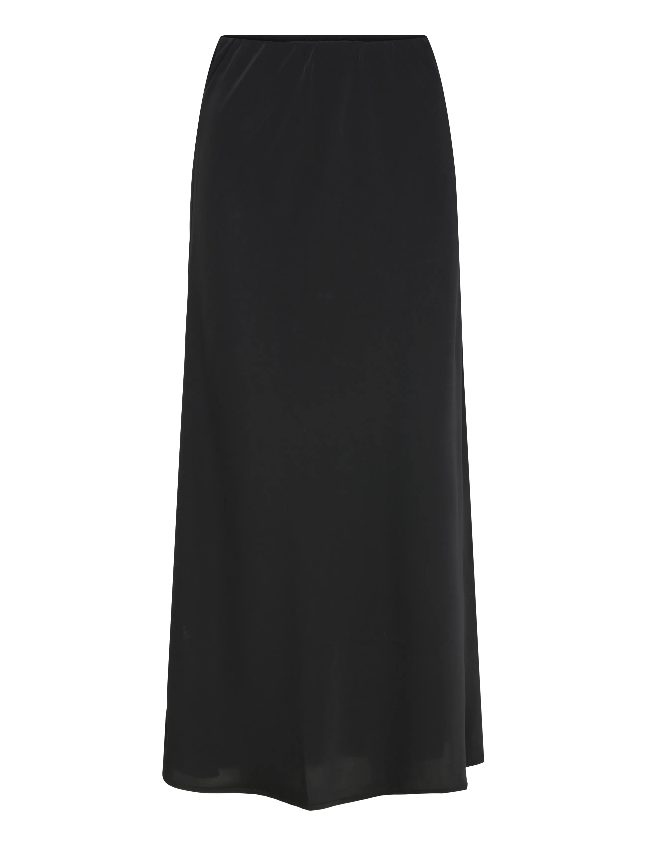 Pieces PCFRANAN HW ANKLE SKIRT WVN NOOS BC - Maxi skirts - BLACK / black