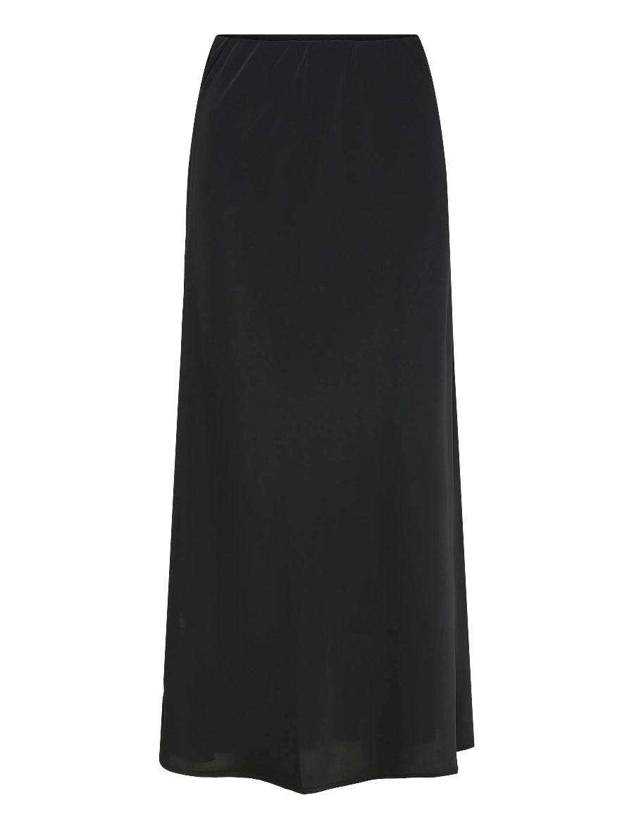 Pieces - PCFRANAN HW ANKLE SKIRT WVN NOOS BC - maxikjolar - black - 1