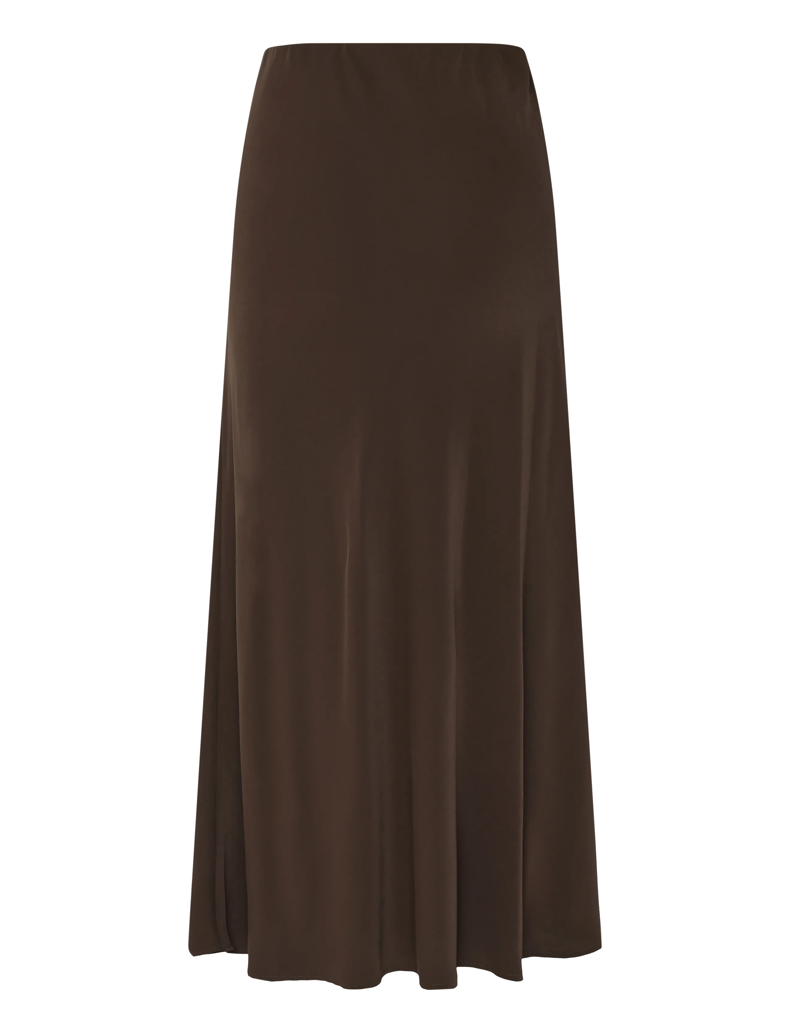 Pieces - PCFRANAN HW ANKLE SKIRT WVN NOOS BC - maxi röcke - hot fudge - 2