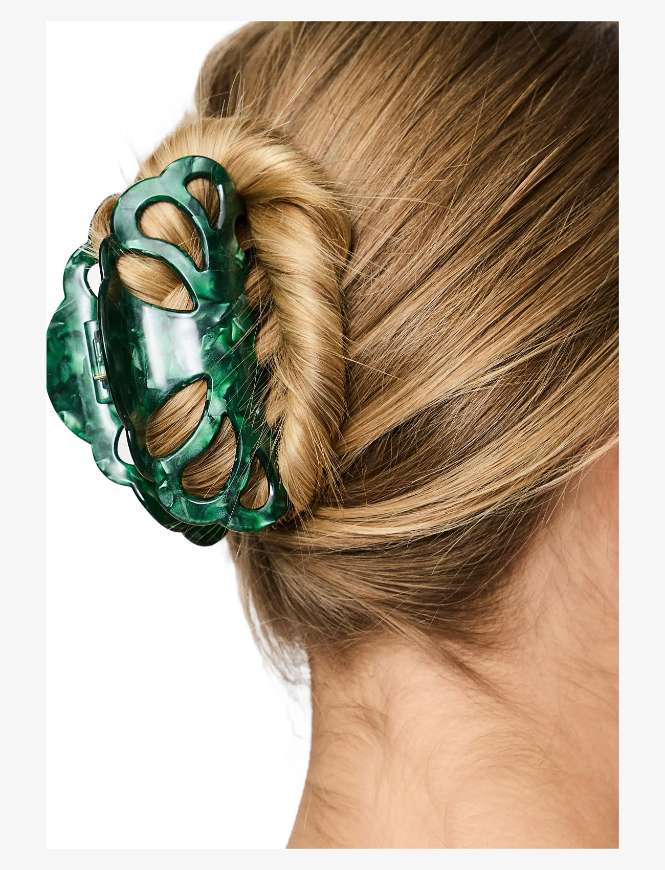 Pieces - PCJO HAIR SHARK D2D FLOW - hårklämmor - darkest spruce - 1