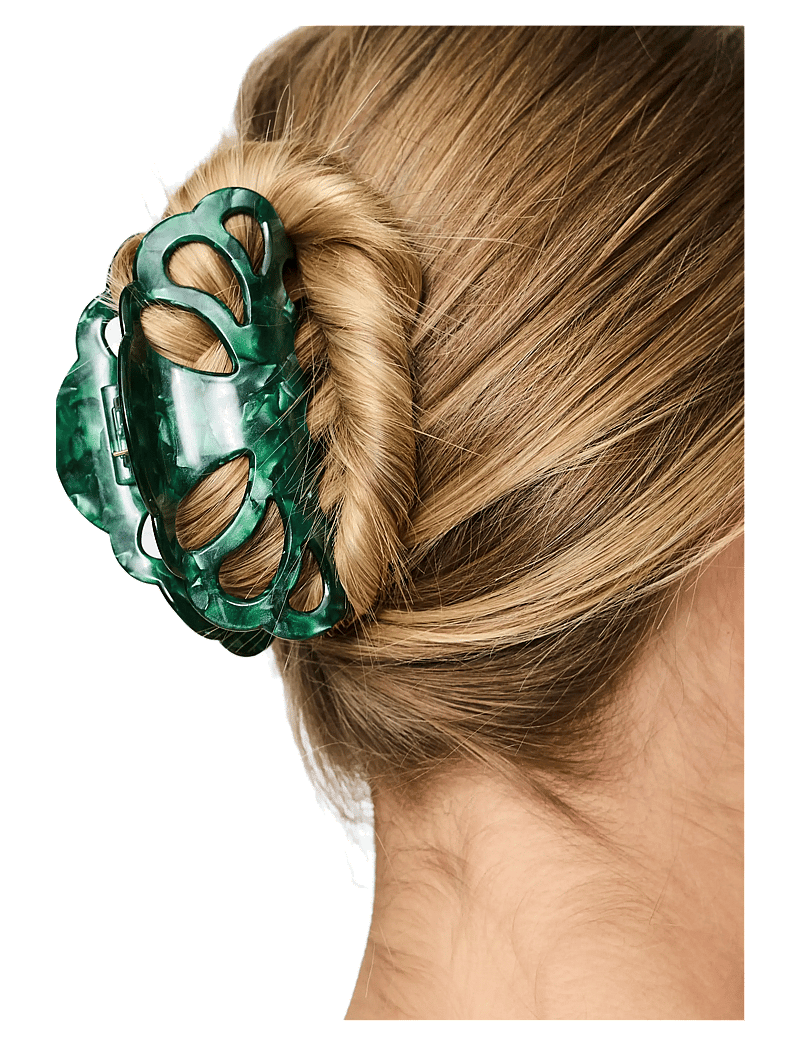 Pieces - PCJO HAIR SHARK D2D FLOW - hårklämmor - darkest spruce - 1