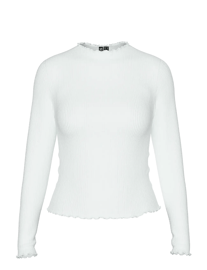Pieces - PCNICCA LS TOP JRS NOOS - pikkade varrukatega alussärgid - bright white - 1
