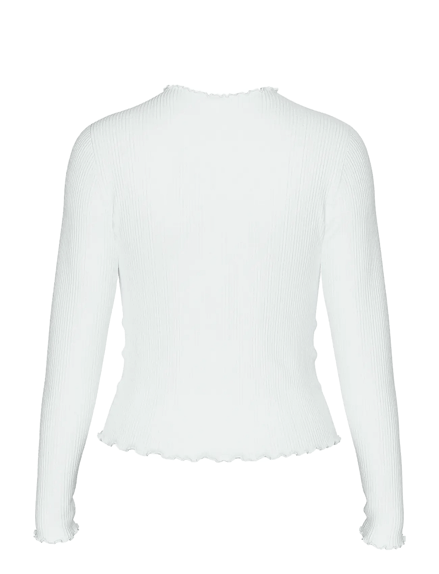 Pieces - PCNICCA LS TOP NOOS - langärmlige tops - bright white - 2