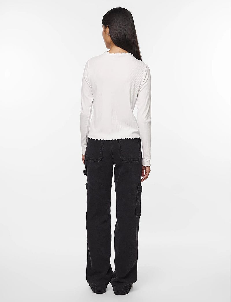 Pieces - PCNICCA LS TOP JRS NOOS - pikkade varrukatega alussärgid - bright white - 3