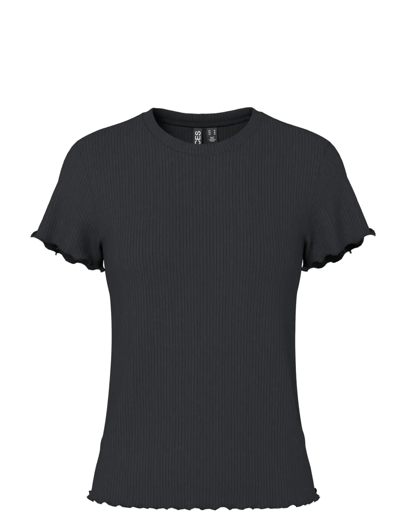 PIECES Pcnicca Ss O-Neck Oberteil Jrs Noos Schwarz - XS - Damen