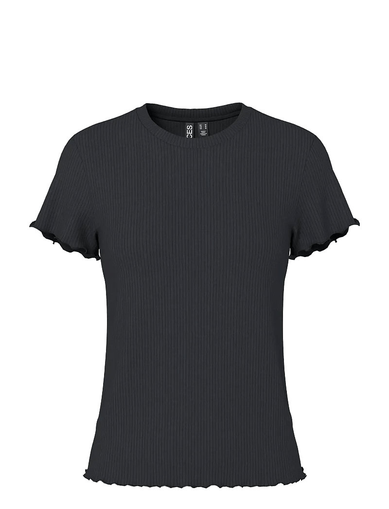 Pieces - PCNICCA SS O-NECK TOP JRS NOOS - t-skjorter - black - 1