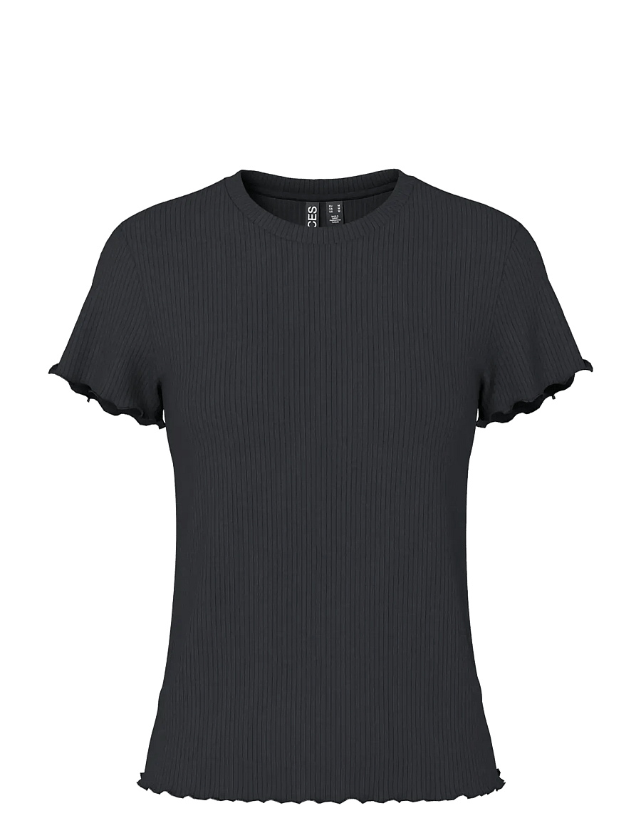 Pieces - PCNICCA SS O-NECK TOP JRS NOOS - t-shirts - black - 1