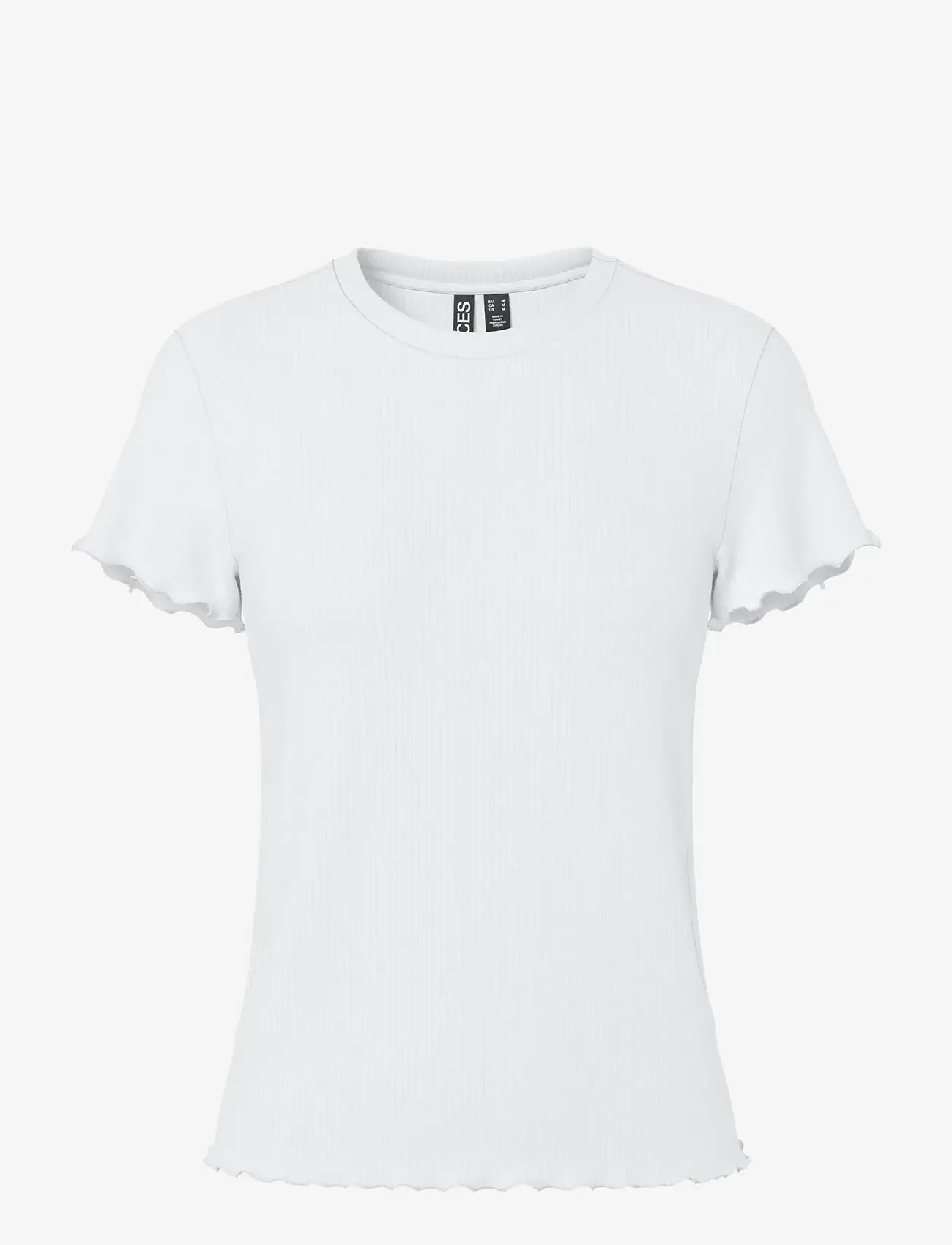 Pieces - PCNICCA SS O-NECK TOP JRS NOOS - t-shirts - bright white - 1