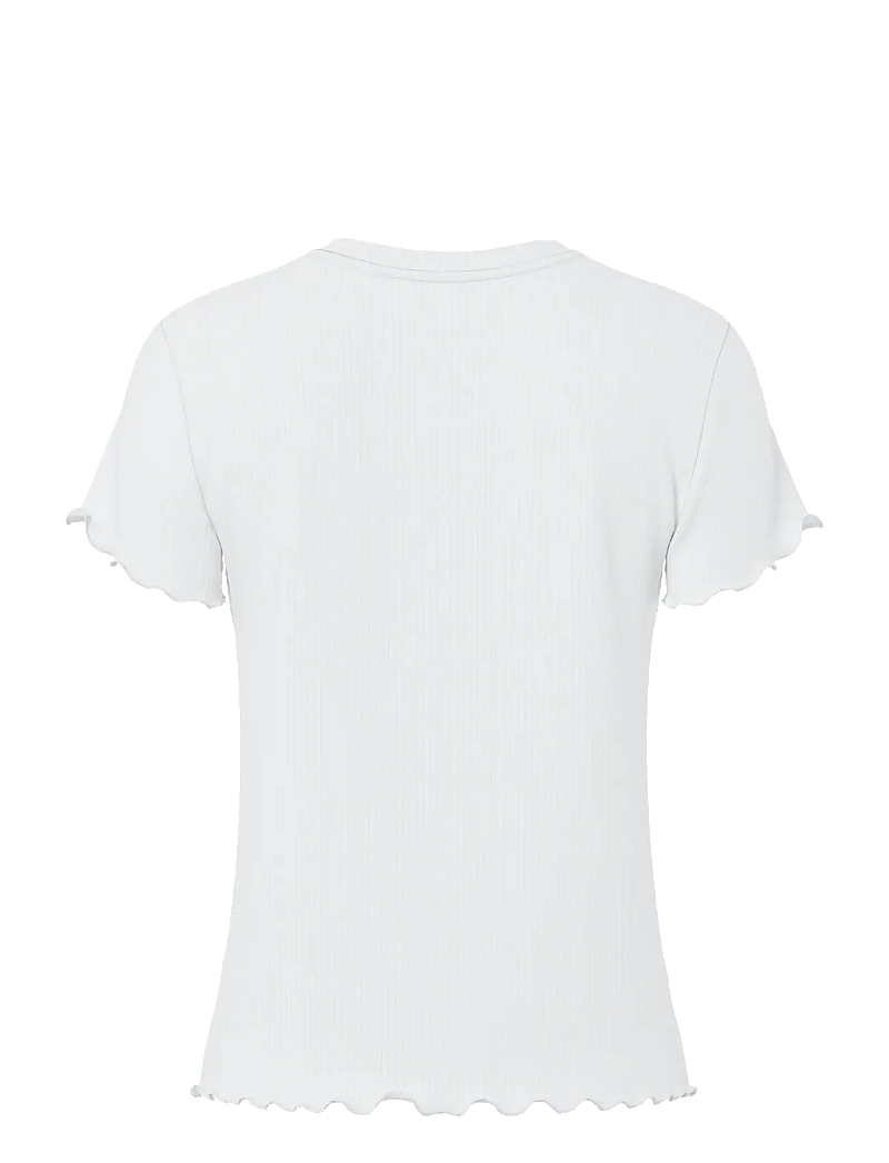 Pieces - PCNICCA SS O-NECK TOP JRS NOOS - t-shirts - bright white - 2