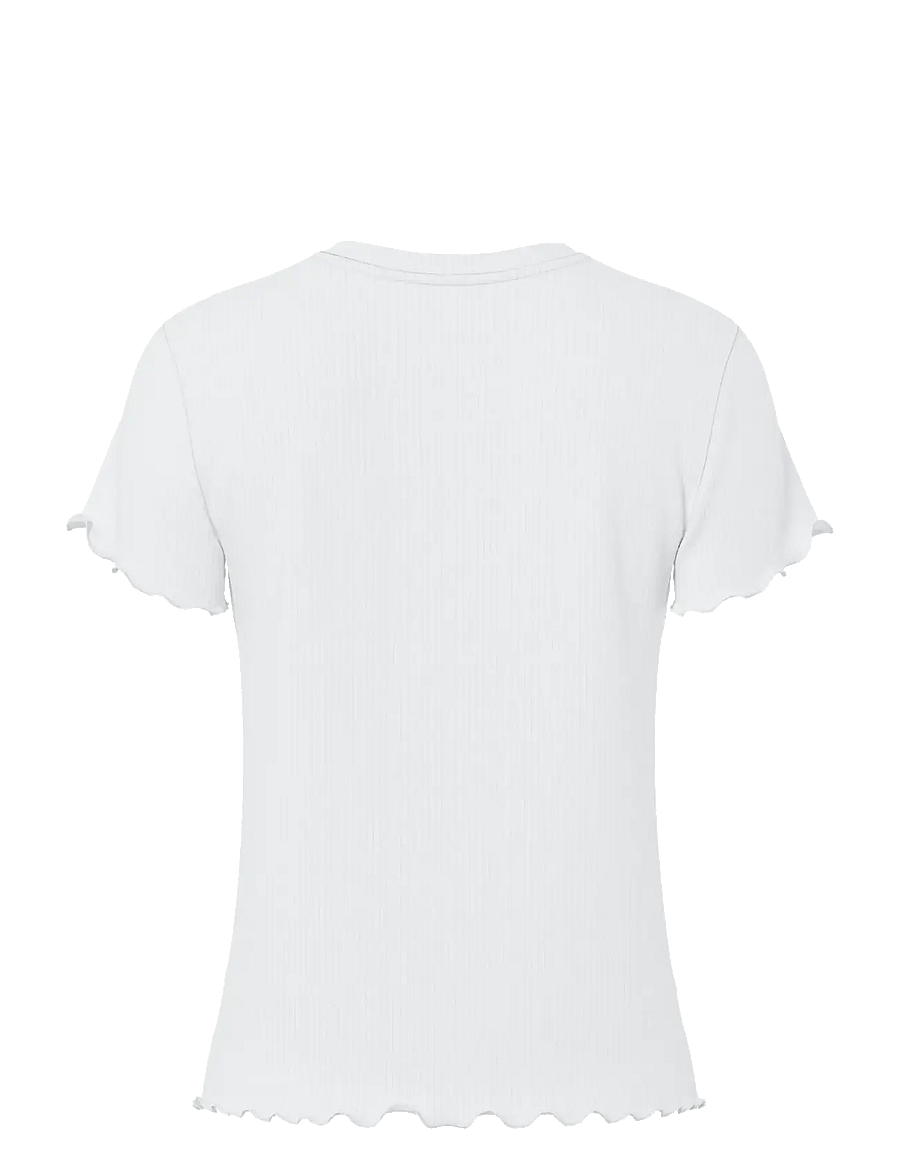 Pieces - PCNICCA SS O-NECK TOP JRS NOOS - t-shirts - bright white - 2