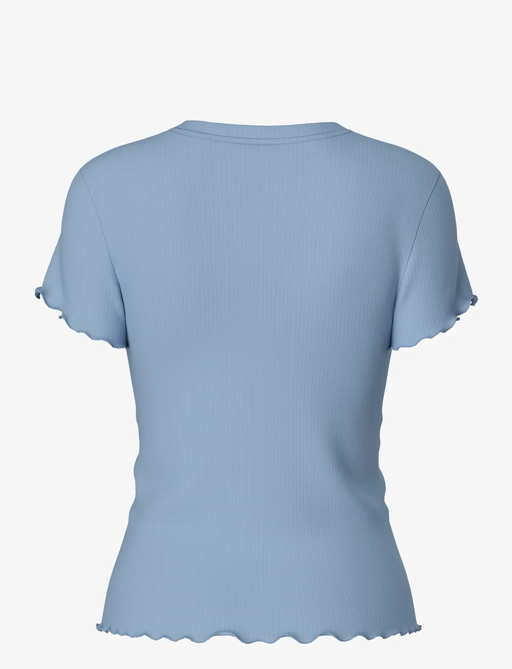 Pieces - PCNICCA SS O-NECK TOP JRS NOOS - t-shirts - cashmere blue - 2