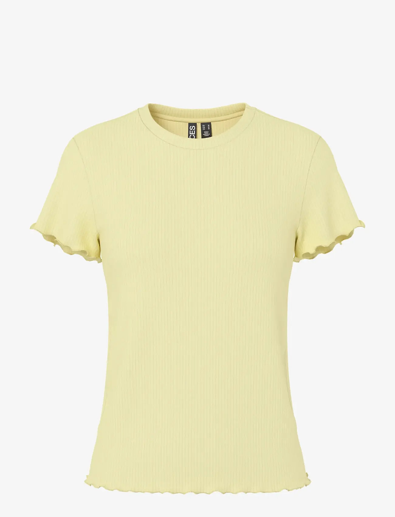 Pieces - PCNICCA SS O-NECK TOP JRS NOOS - t-shirts - french vanilla - 1