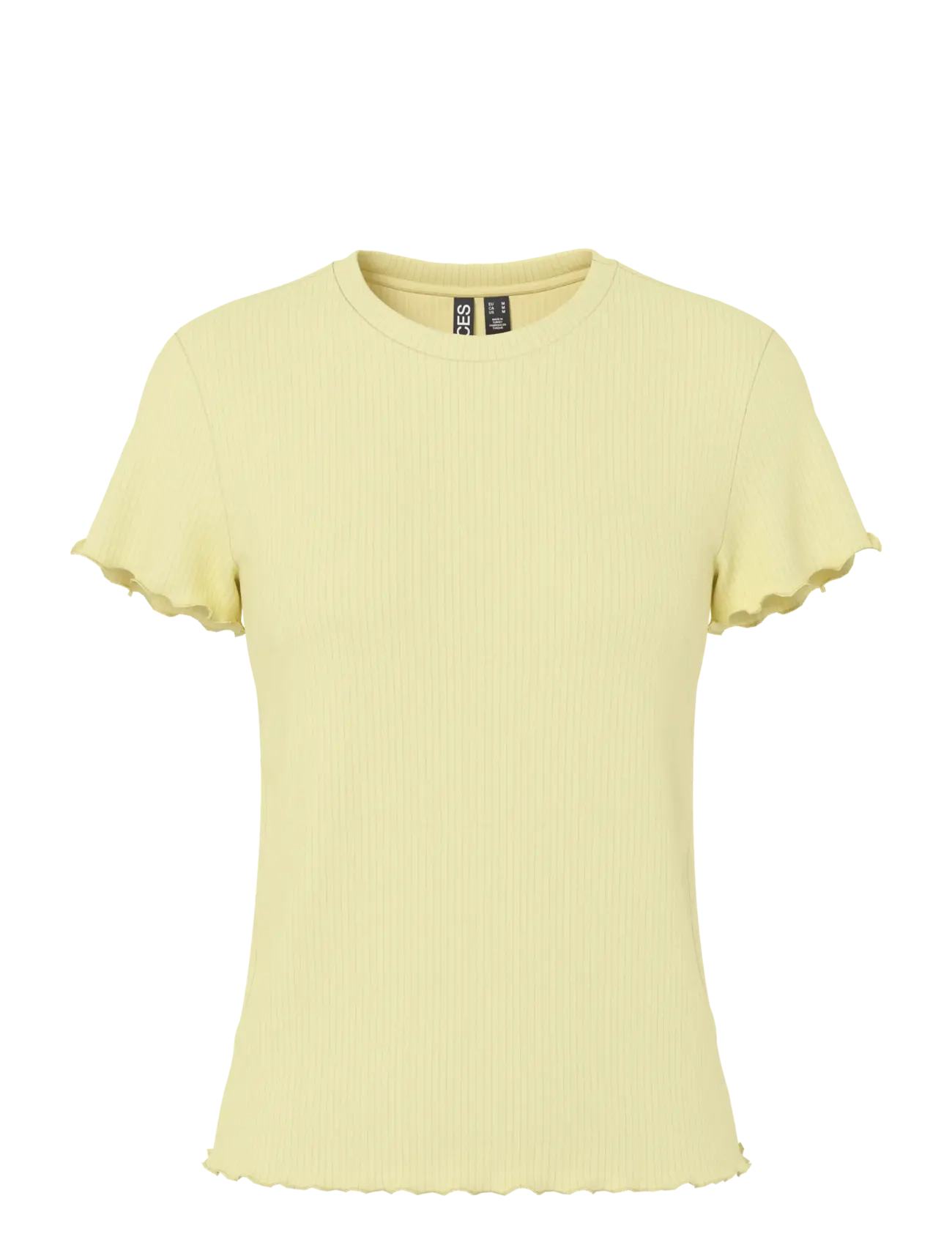 Pieces PCNICCA SS O-NECK TOP JRS NOOS - Kleidung - FRENCH VANILLA / yellow