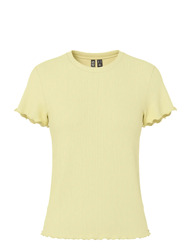 Pieces - PCNICCA SS O-NECK TOP JRS NOOS - t-shirts - french vanilla - 1