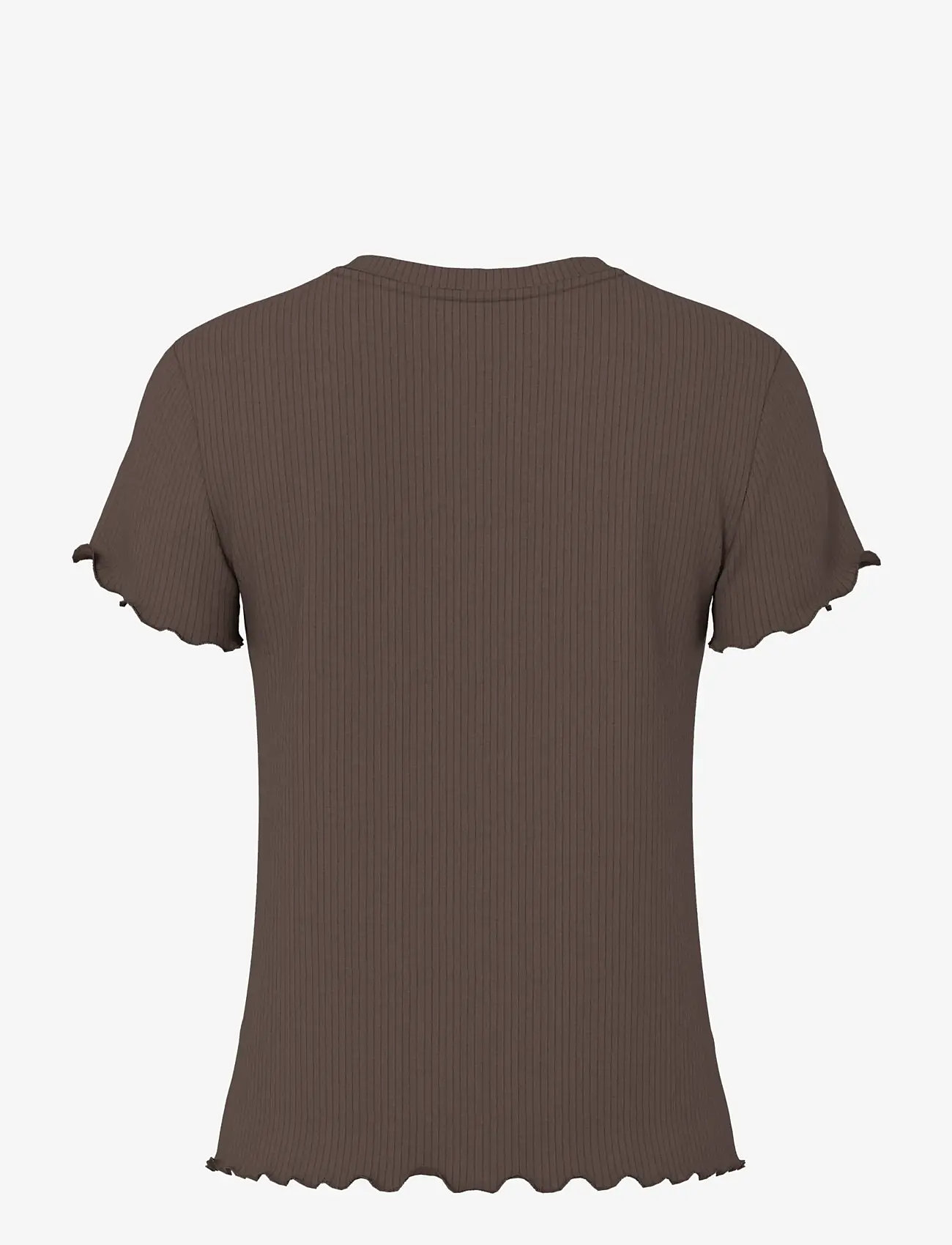 Pieces - PCNICCA SS O-NECK TOP JRS NOOS - t-shirts - hot fudge - 2