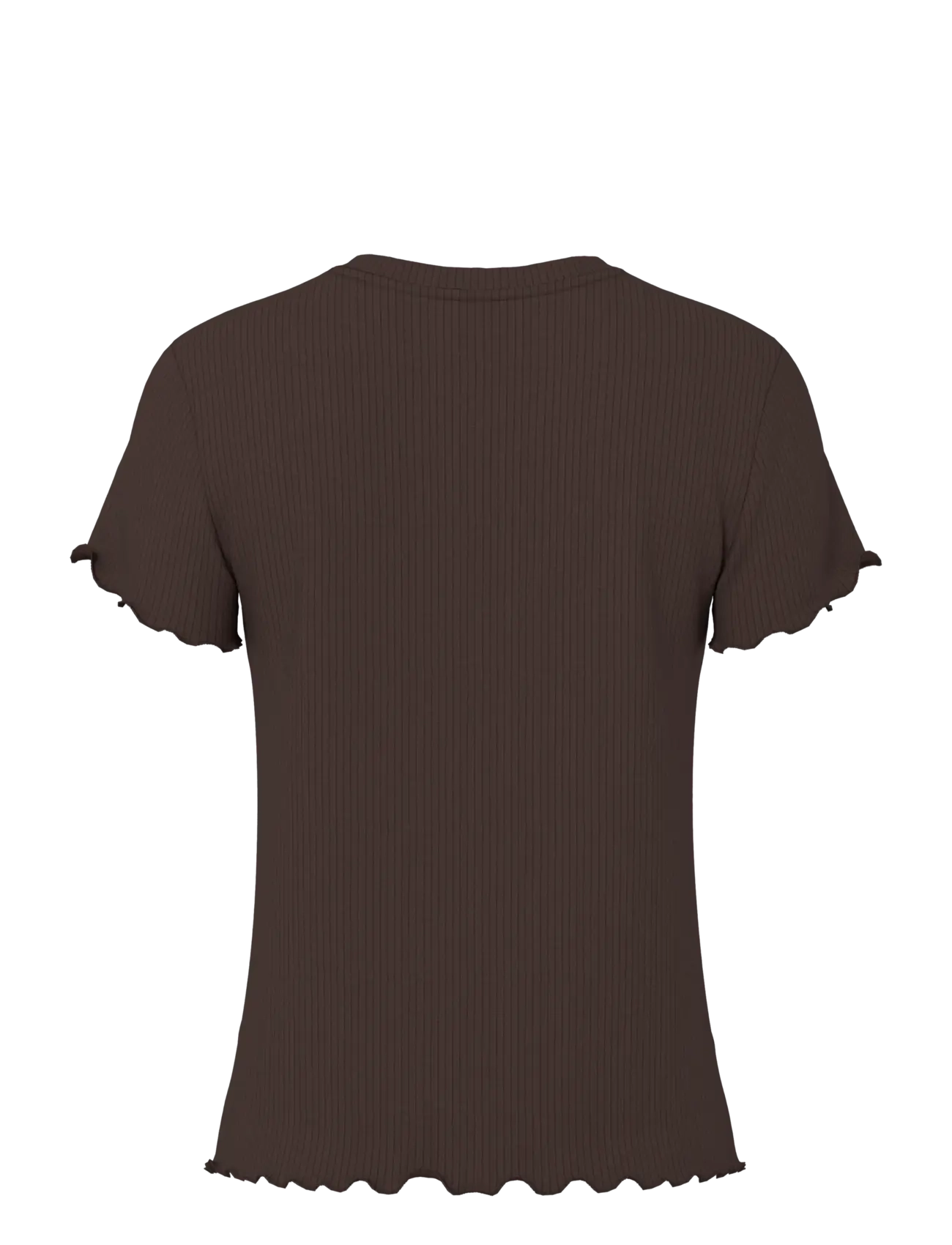 Pieces - PCNICCA SS O-NECK TOP JRS NOOS - t-särgid - hot fudge - 2