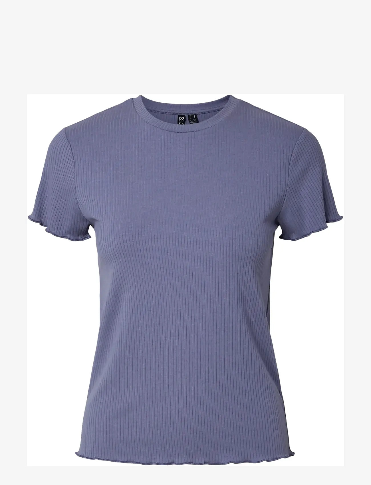 Pieces - PCNICCA SS O-NECK TOP JRS NOOS - t-shirts - silver bullet - 1