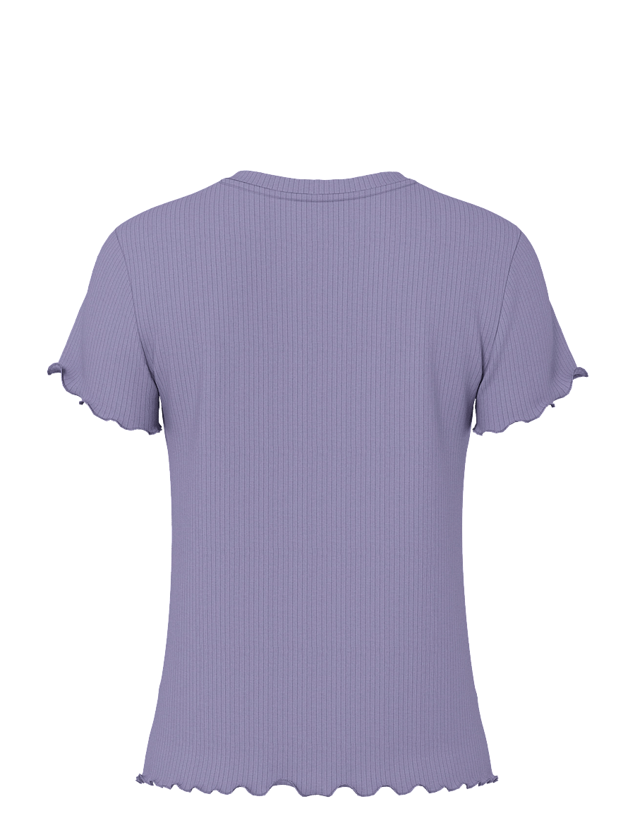 Pieces - PCNICCA SS O-NECK TOP JRS NOOS - t-shirts - silver bullet - 2