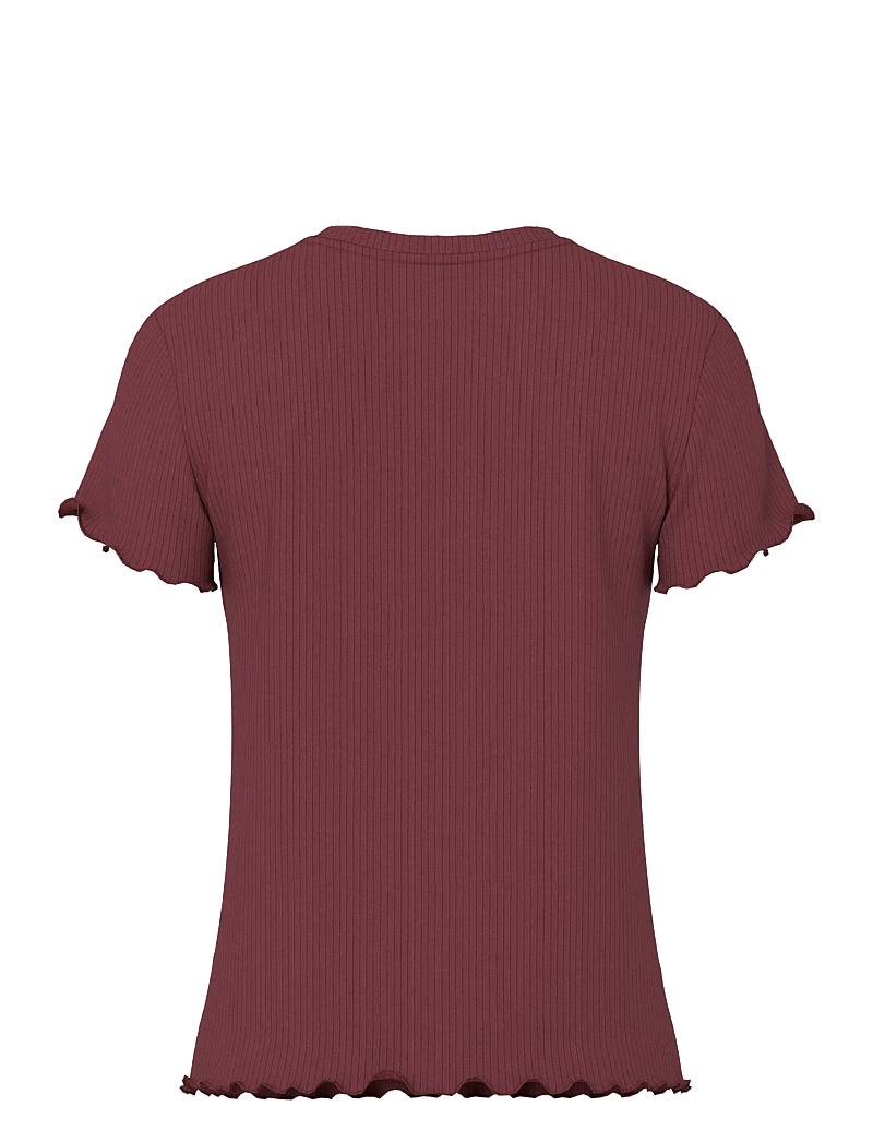 Pieces - PCNICCA SS O-NECK TOP JRS NOOS - t-shirts - tawny port - 2