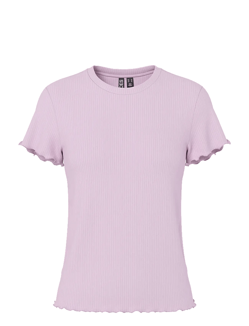 Pieces - PCNICCA SS O-NECK TOP JRS NOOS - t-shirts - winsome orchid - 1