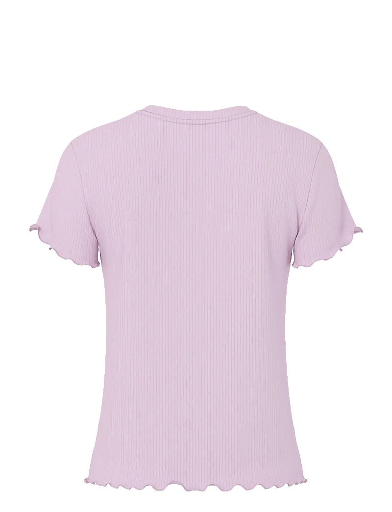Pieces - PCNICCA SS O-NECK TOP JRS NOOS - t-shirts - winsome orchid - 2