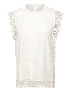 Pieces Women's Pcolline SS Lace Top Noos – Camicetta Donna A Maniche Corte Con Pizzo