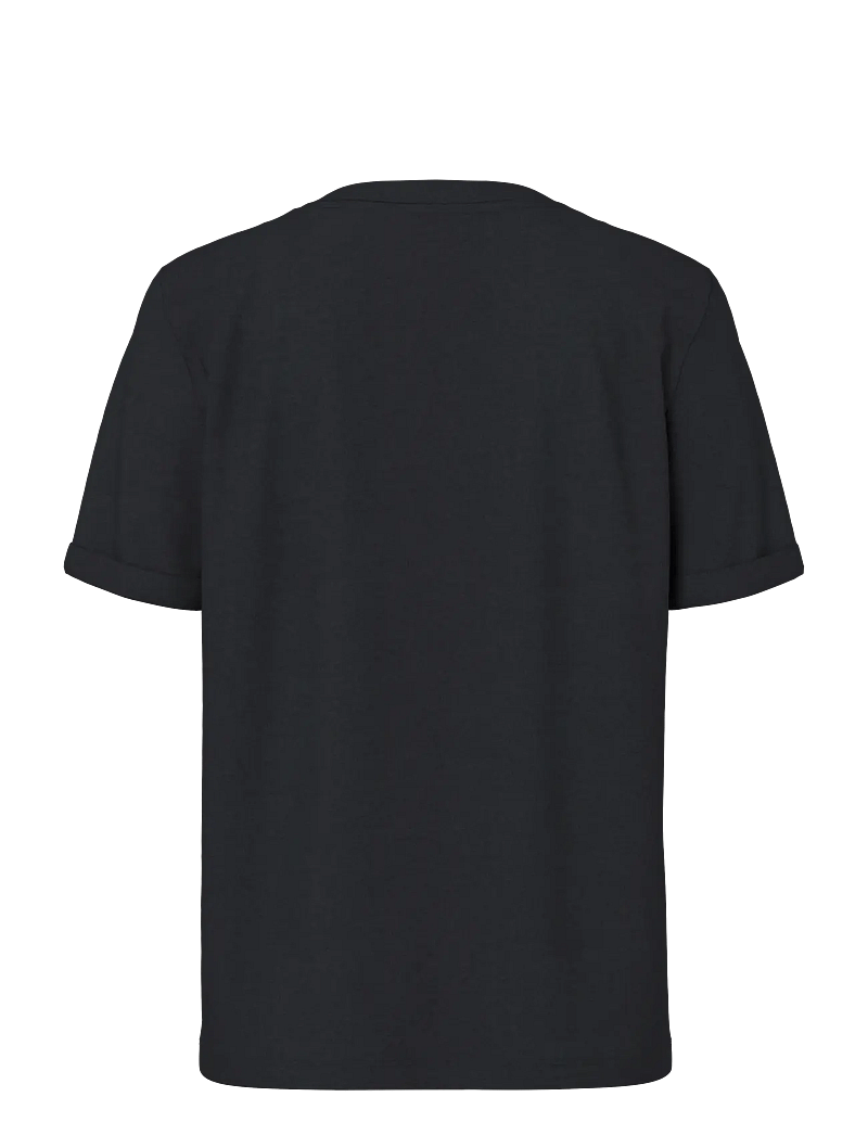 Pieces - PCRIA SS V-NECK SOLID TEE JRS NOOS BC - t-särgid - black - 2