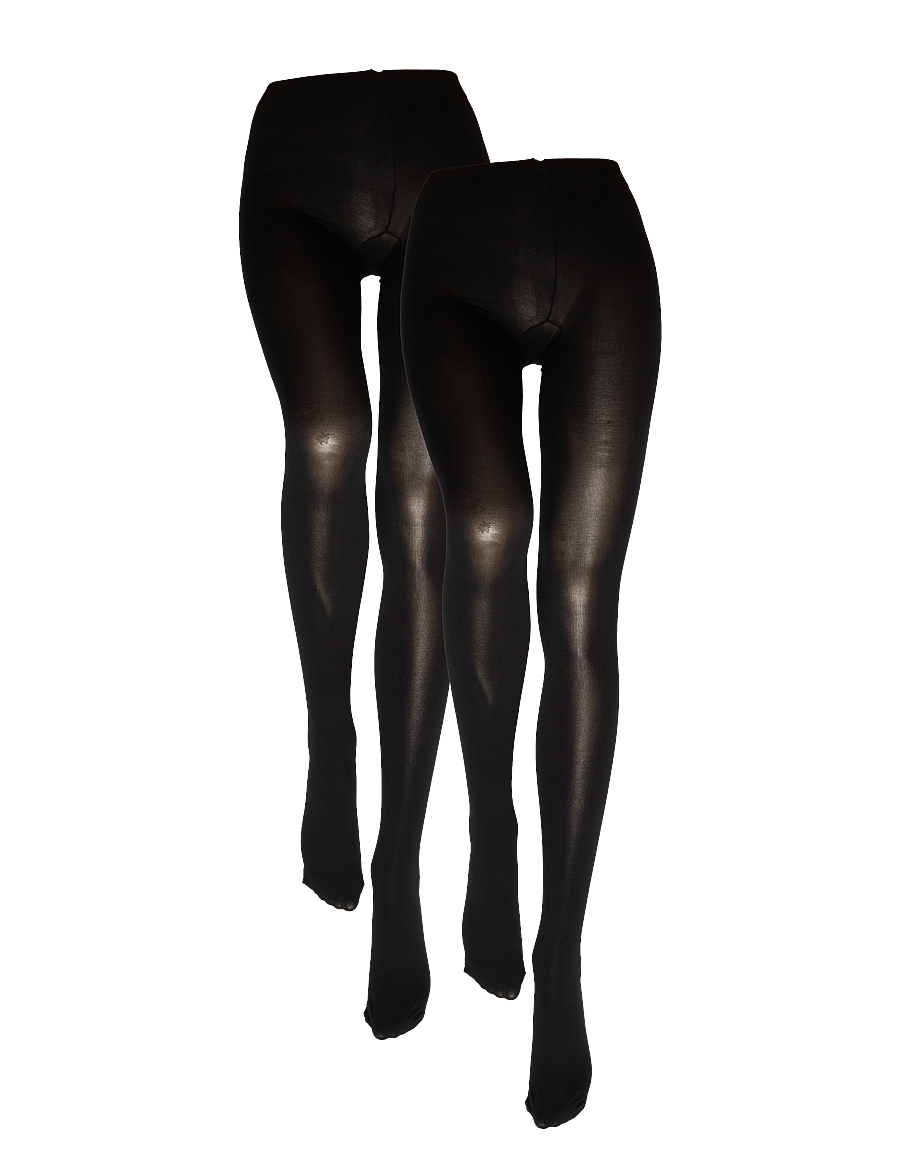Pieces - PCNEW NIKOLINE 90 DEN TIGHTS 2 PACK NOOS - strømpebukser - black - 5