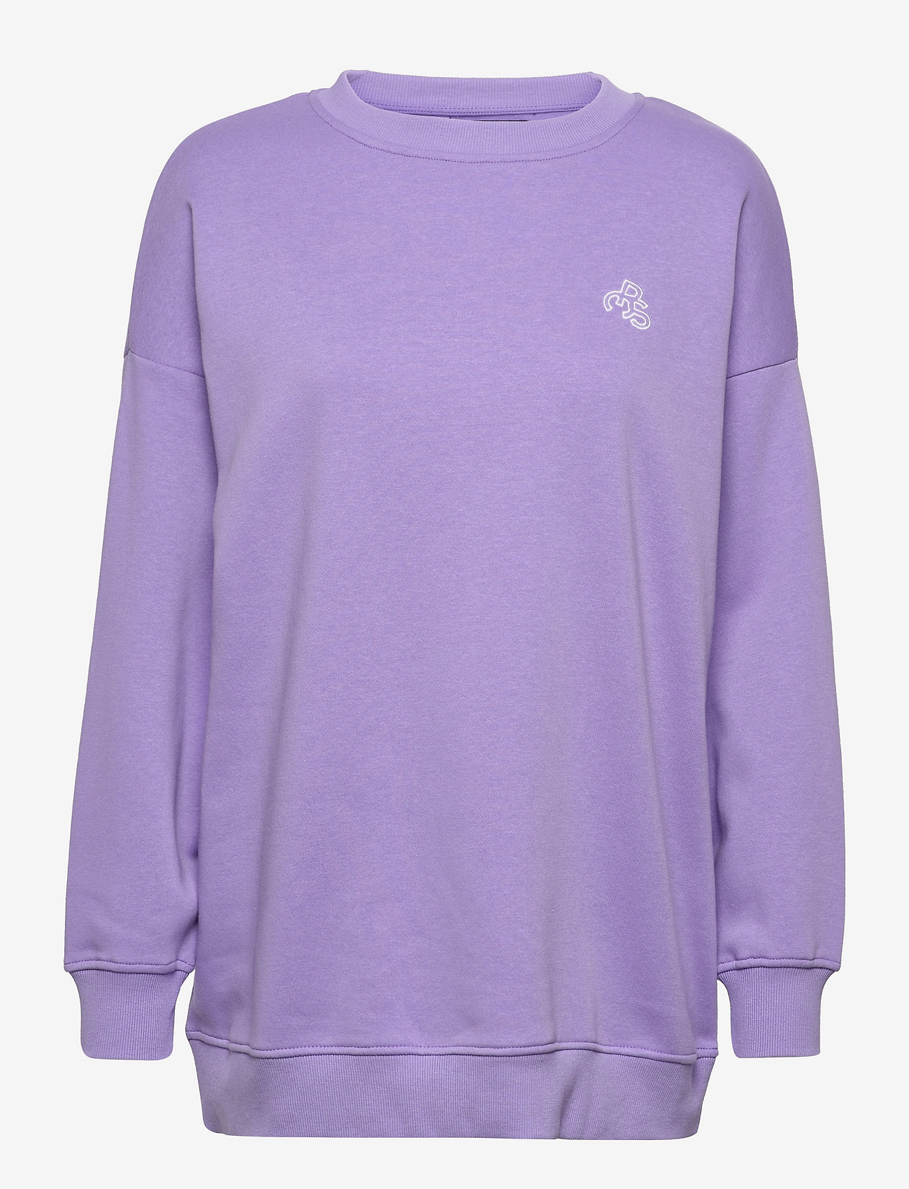 Pieces - PCLOGO EMB OVERSIZED SWEAT D2D - sunlit allium - 0