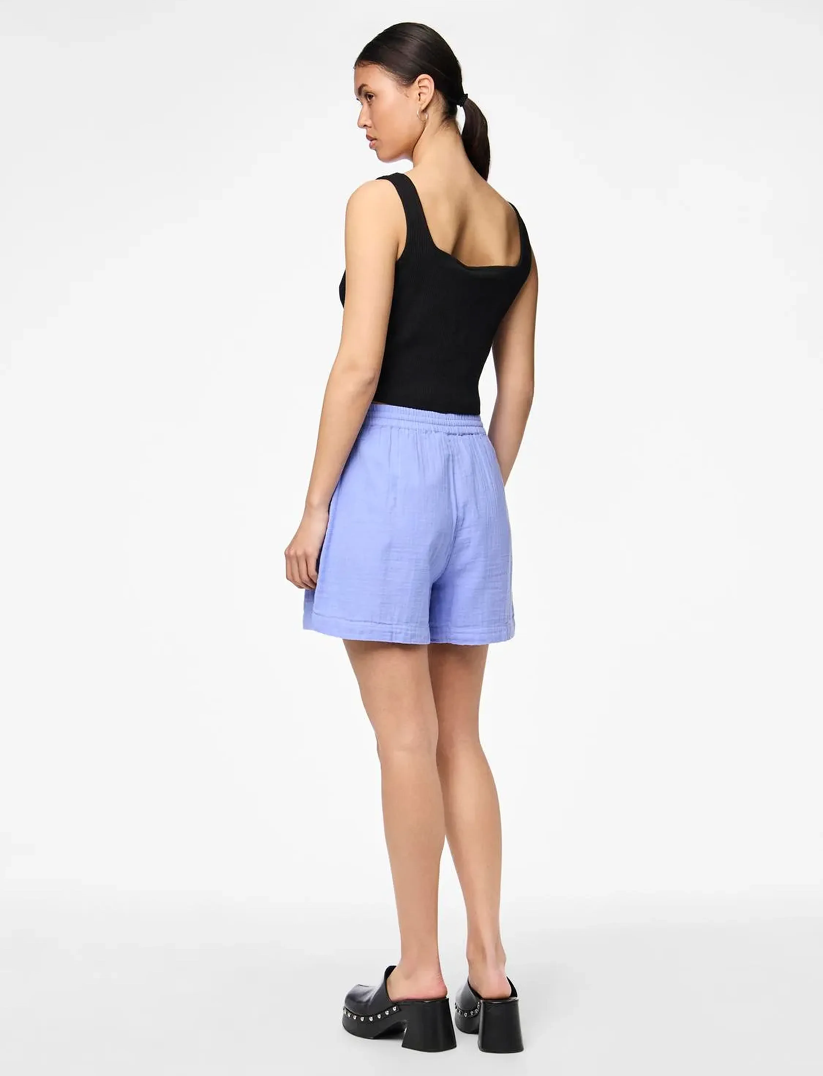 Pieces - PCMASTINA HW SHORTS - laveste priser - hydrangea - 3