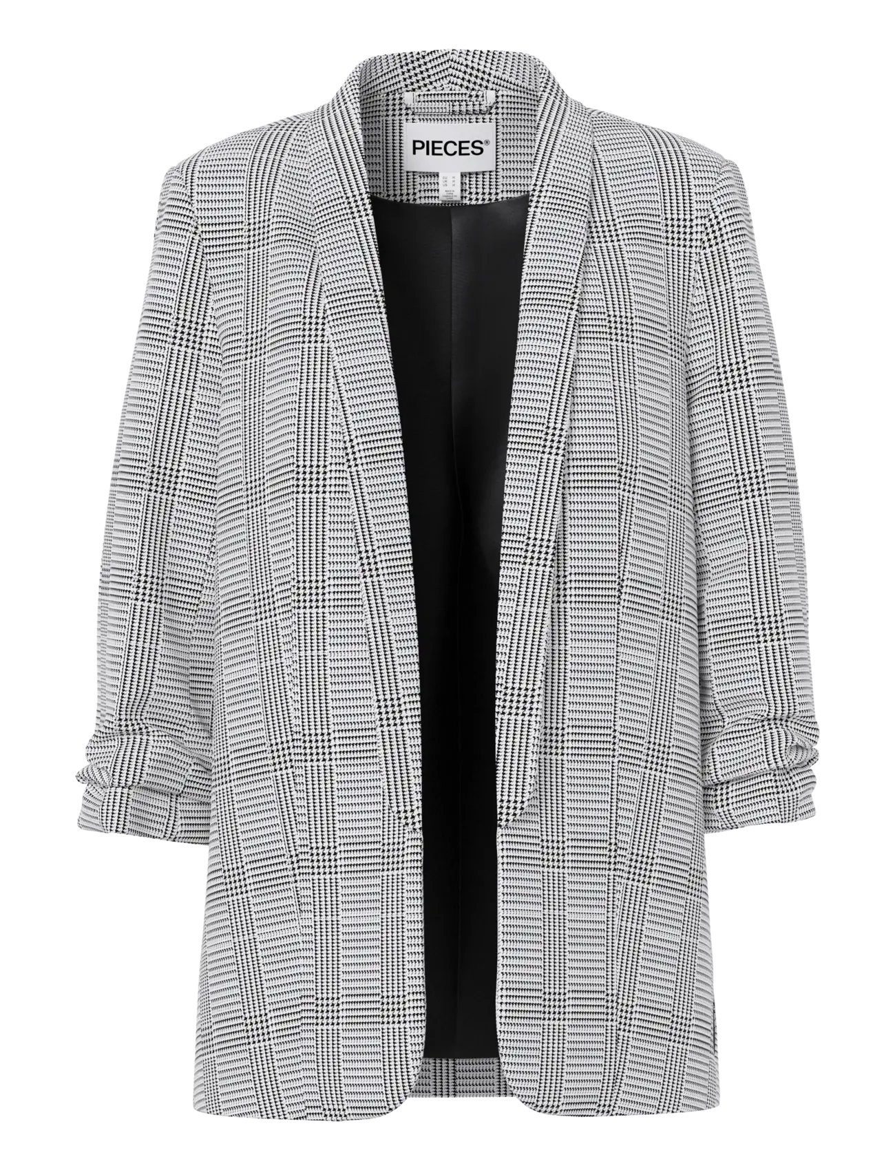 PCBOSELLA 3/4 PRINTED BLAZER NOOS BC - BLACK