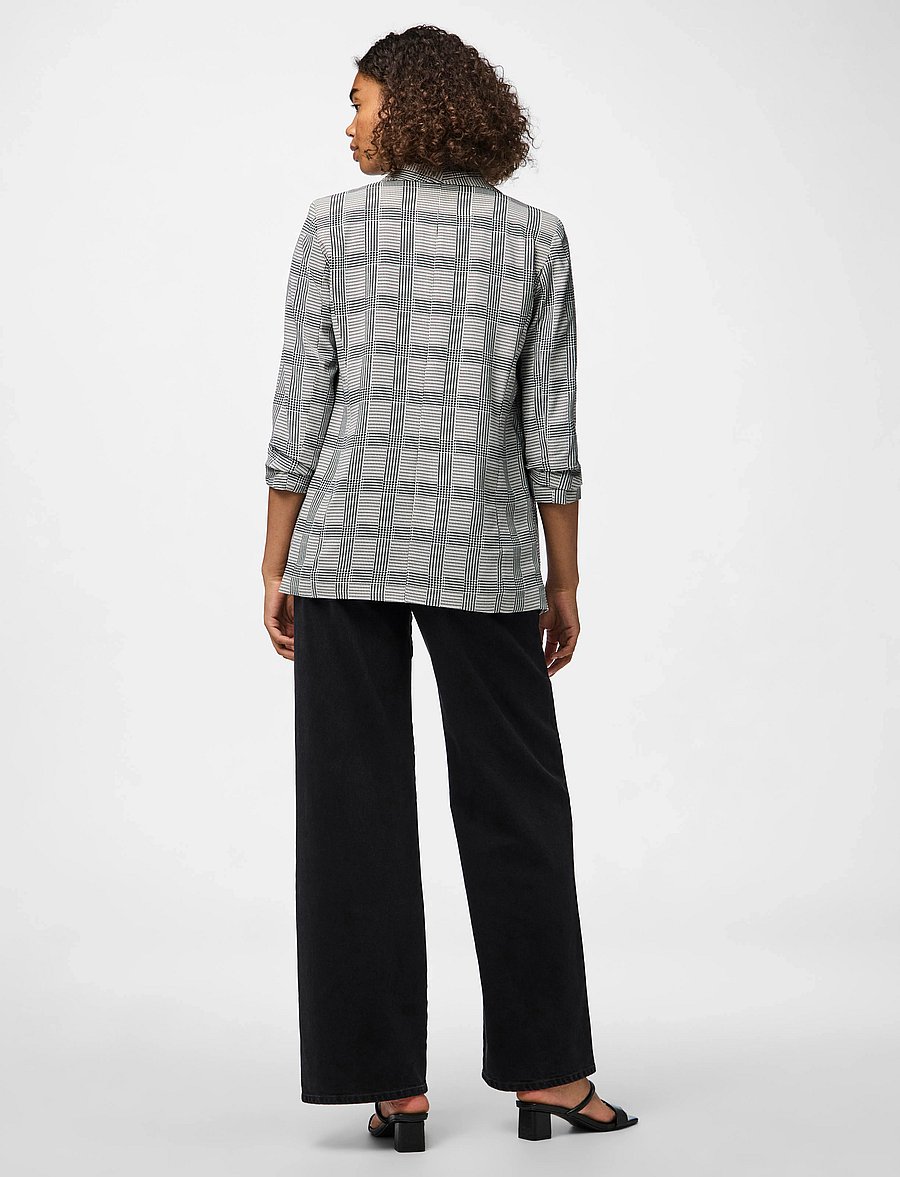 Pieces - PCBOSELLA 3/4 PRINTED BLAZER NOOS BC - enkeltradede blazere - black - 3