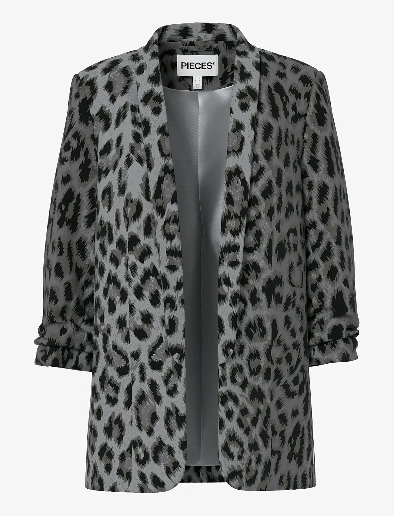 Pieces - PCBOSELLA 3/4 PRINTED BLAZER NOOS BC - kingitused alla 50€ - grey - 0