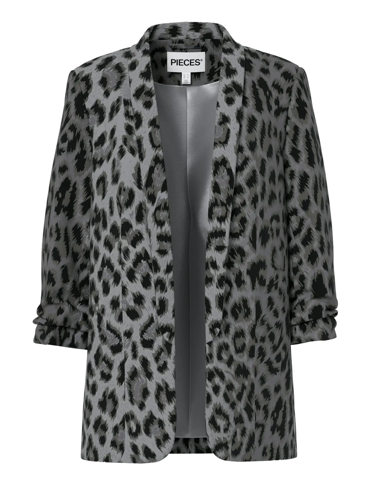 PCBOSELLA 3/4 PRINTED BLAZER NOOS BC - GREY